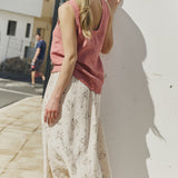 PORTO linen tank top