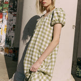 ICARIA tiered long linen dress