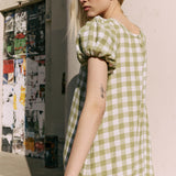 ICARIA tiered long linen dress