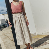 PORTO linen tank top