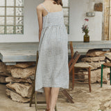 SARAH button down slip linen dress