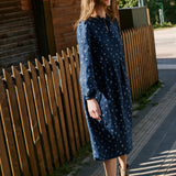 OCEANIA front tie linen dress