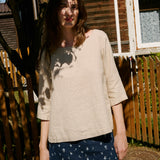 JANUARY loose linen top