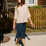 MATERA linen skirt