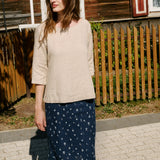 JANUARY loose linen top