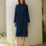 JASMINE classic collar linen dress