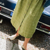 SARAH button down slip linen dress