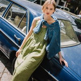 SARAH button down slip linen dress