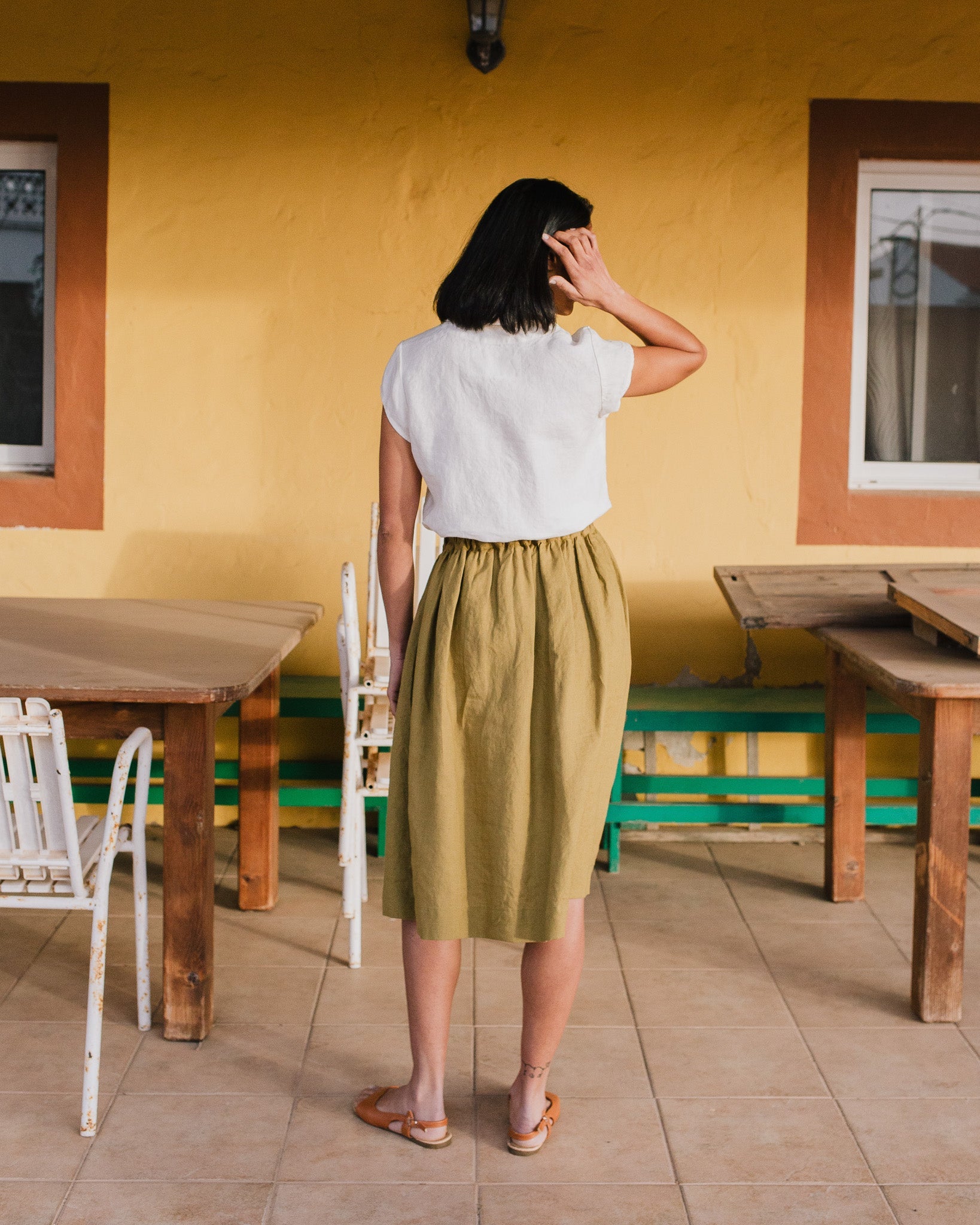 NOOSA collar linen shirt - notperfectlinen