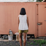 EZE linen peplum top - notperfectlinen