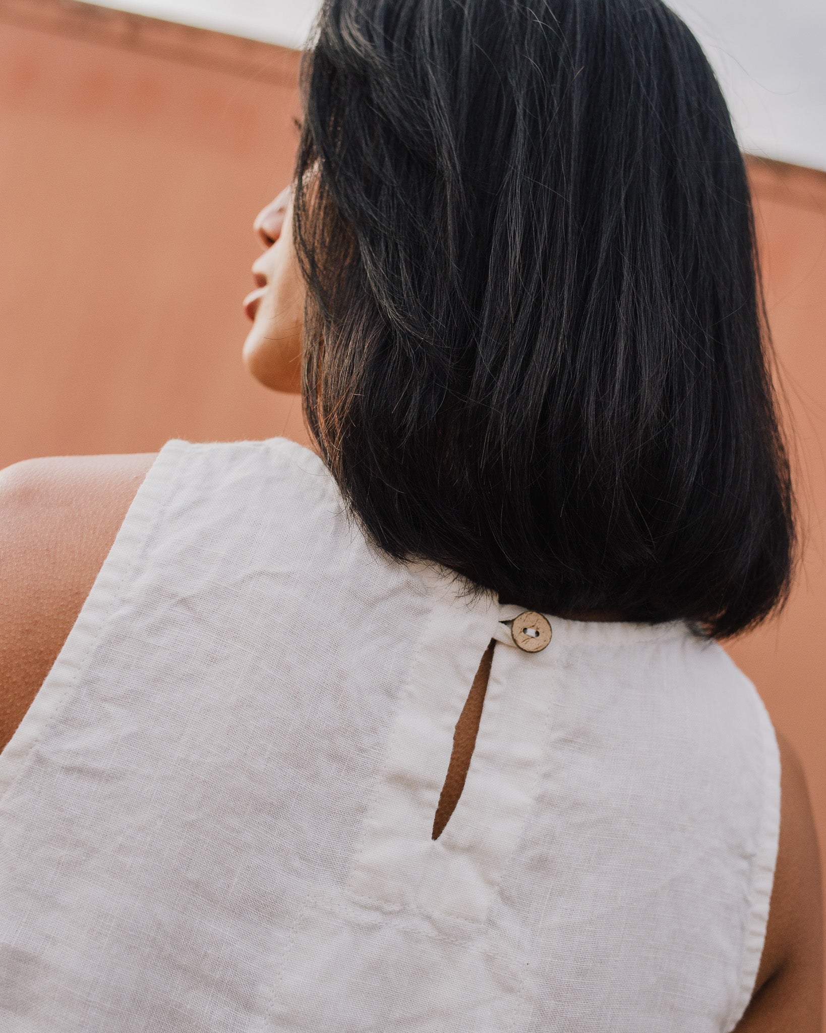 EZE linen peplum top - notperfectlinen