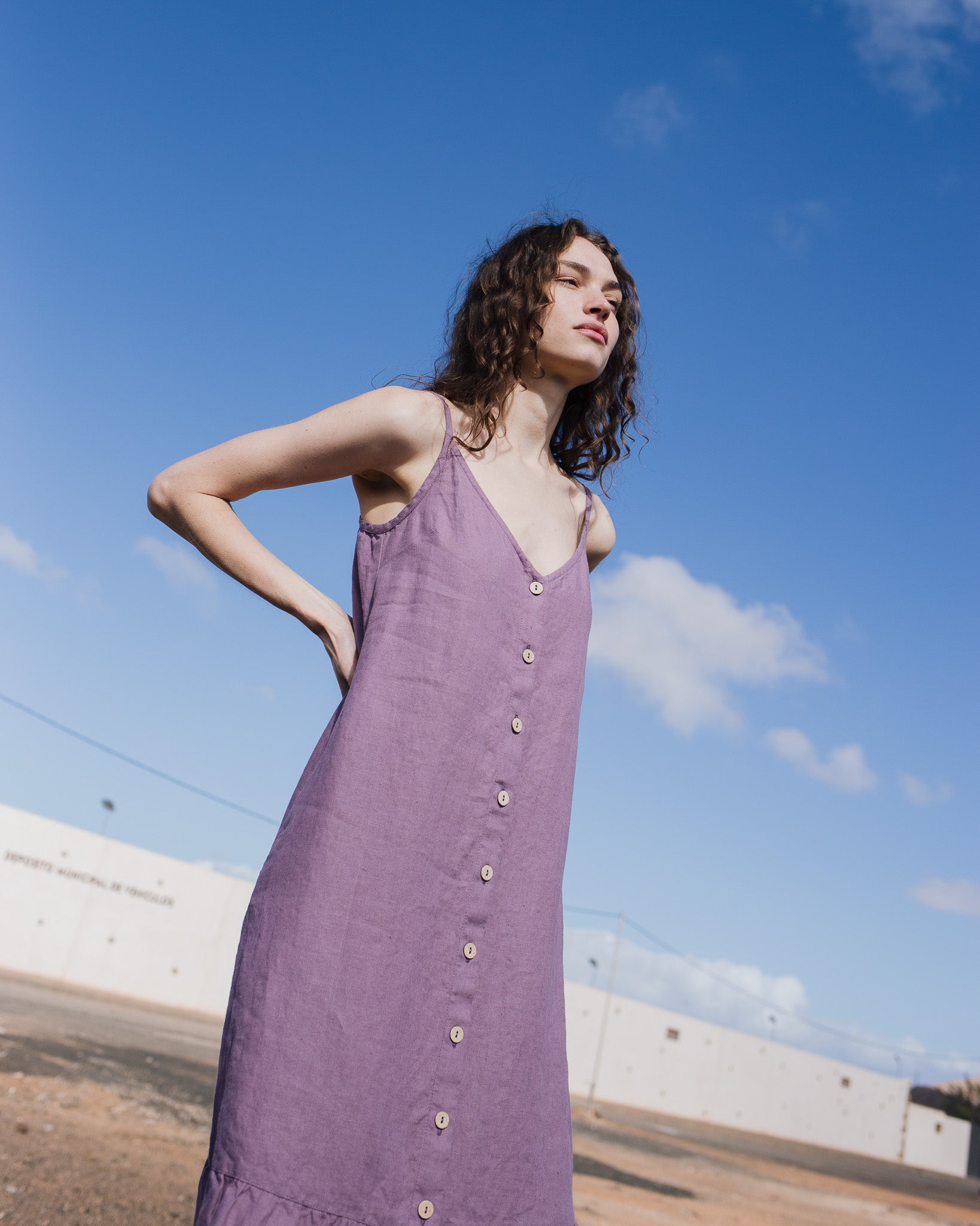 PAULA slip linen dress - notperfectlinen