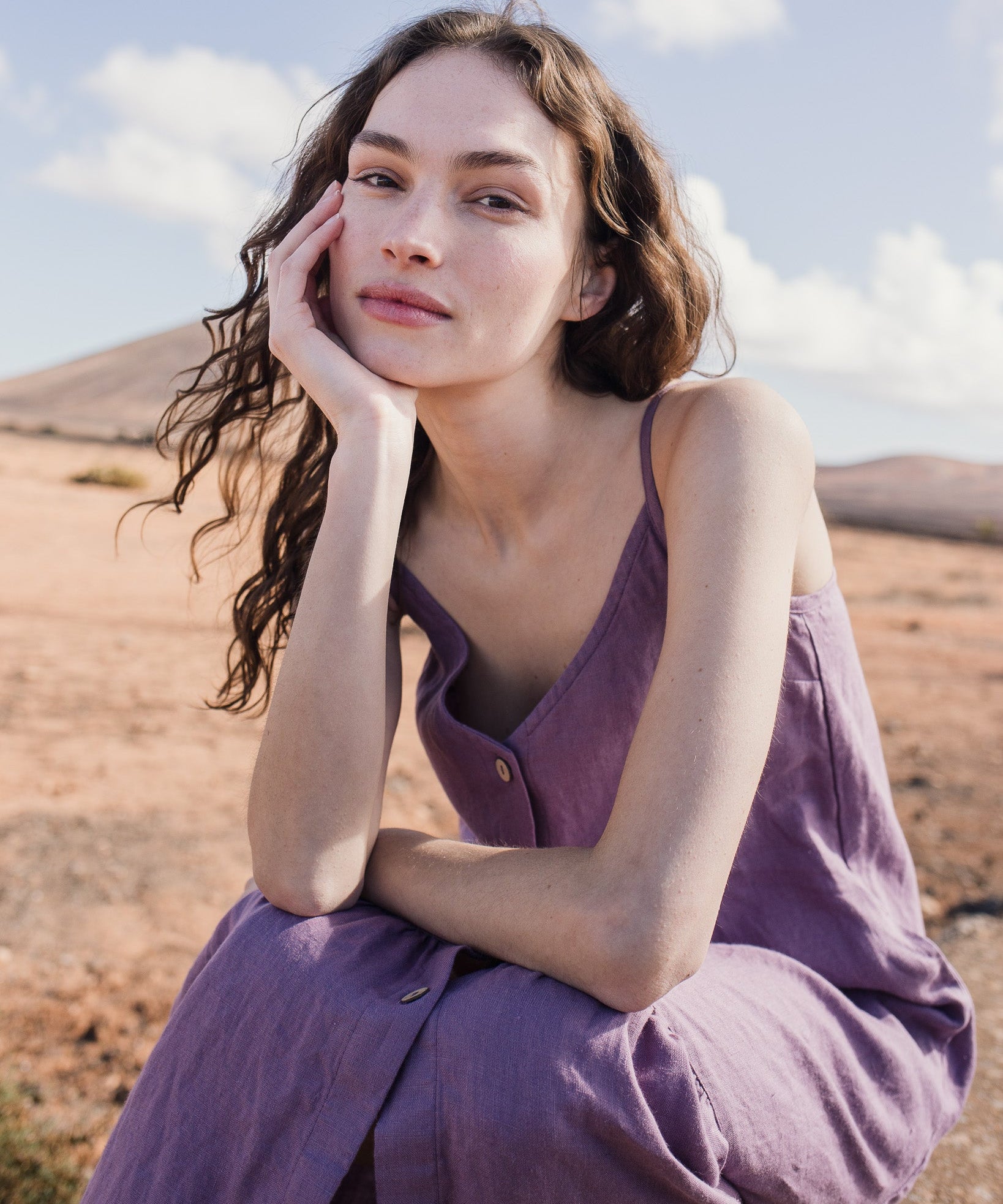 PAULA slip linen dress - notperfectlinen