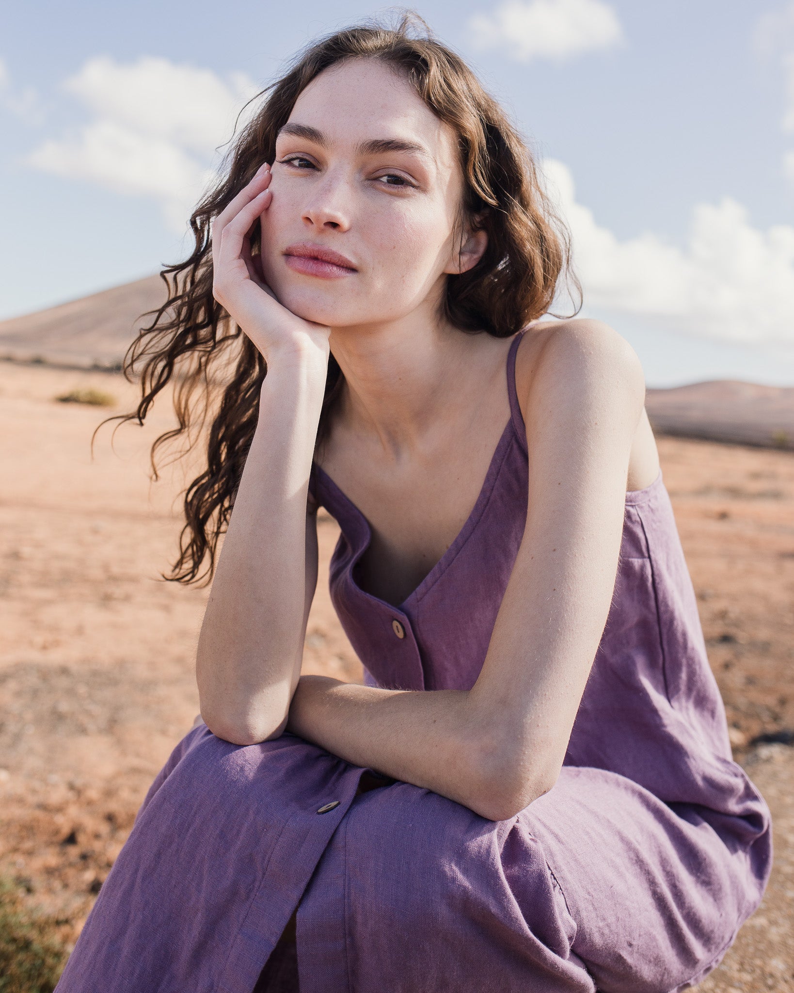 PAULA slip linen dress - notperfectlinen