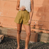 SOLLER linen shorts