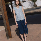 WENDY sleeveless linen shirt - notPERFECTLINEN