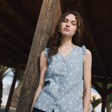 WENDY sleeveless linen shirt - notPERFECTLINEN