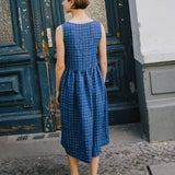 Maxi SMOCK loose linen dress