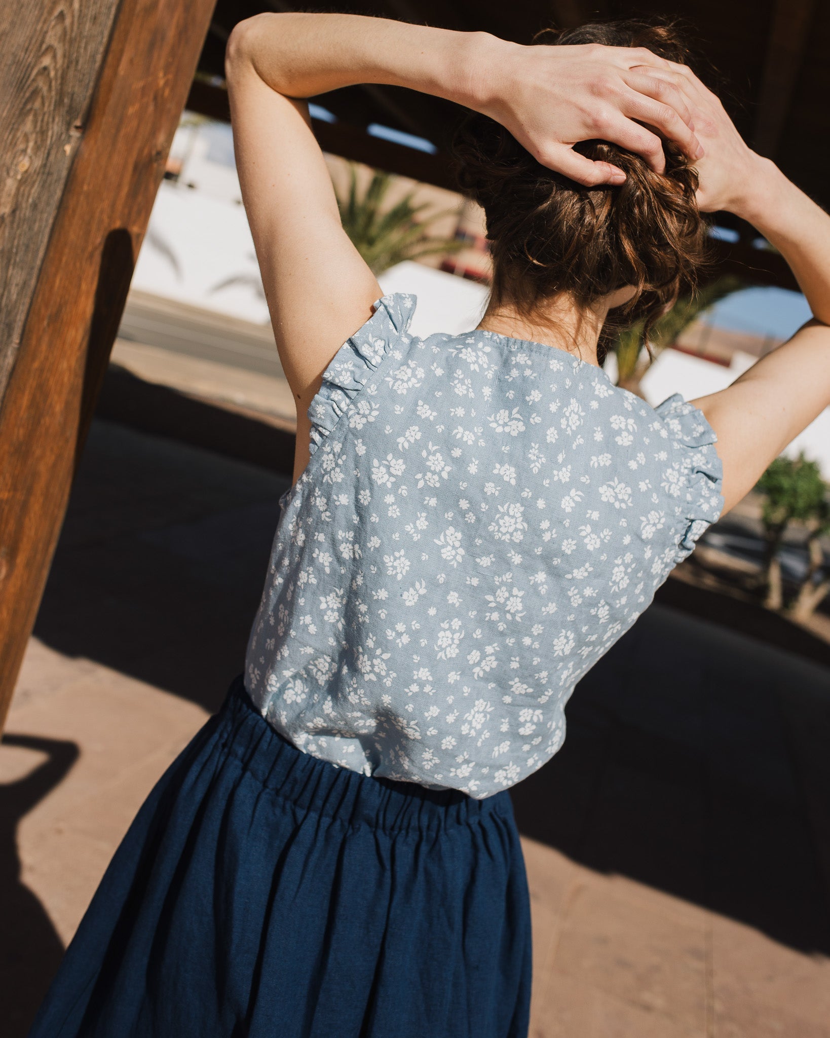 WENDY sleeveless linen shirt - notPERFECTLINEN