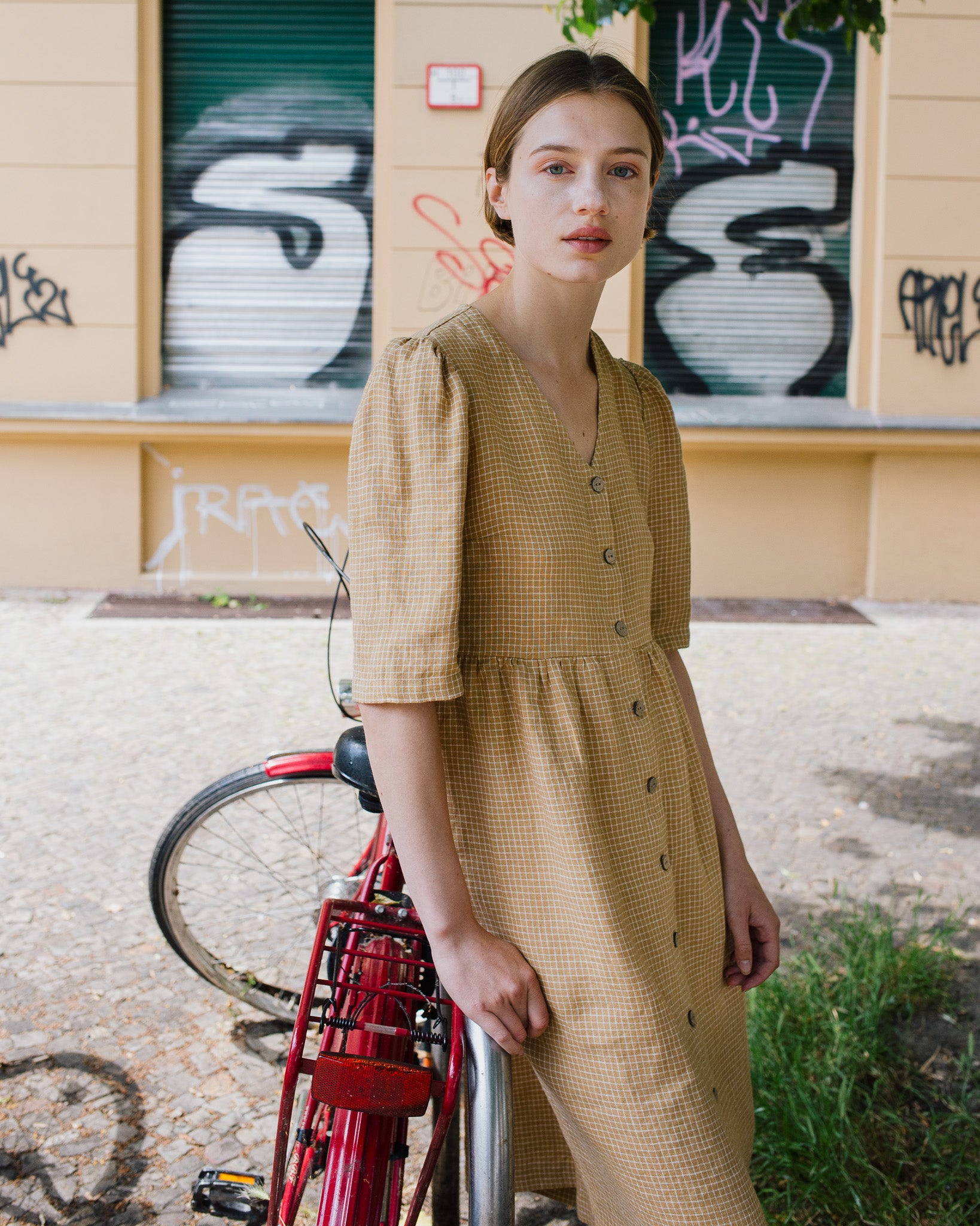 grana linen dress Grana | Dresses | Iso Grana Side Button Linen Dress