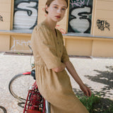RONDA button down linen dress