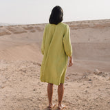 SELENE button-down linen dress - notPERFECTLINEN