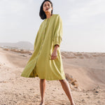 SELENE button-down linen dress - notPERFECTLINEN