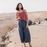 Maxi WELS wide leg linen pants