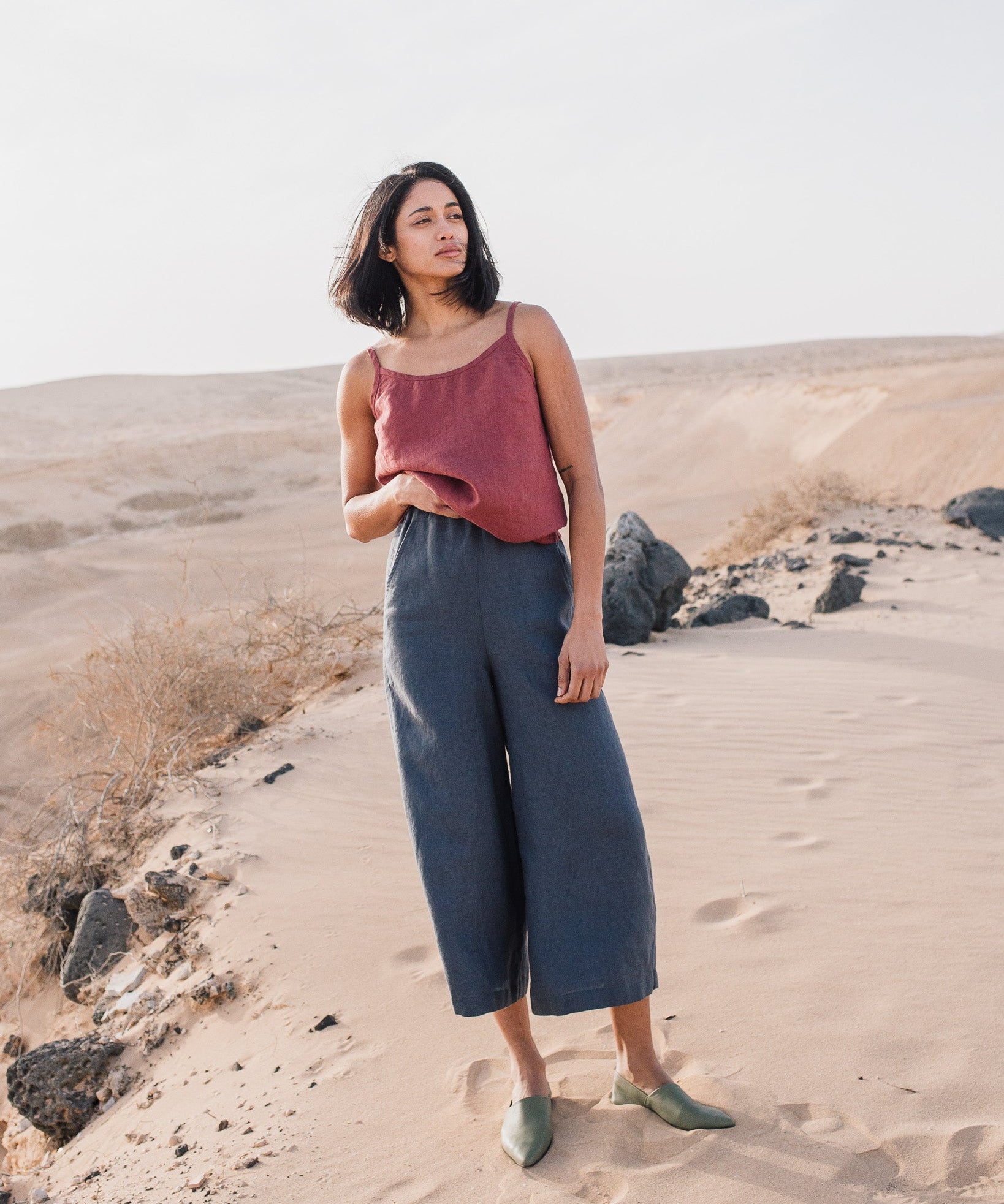 Maxi WELS wide leg linen pants - notperfectlinen