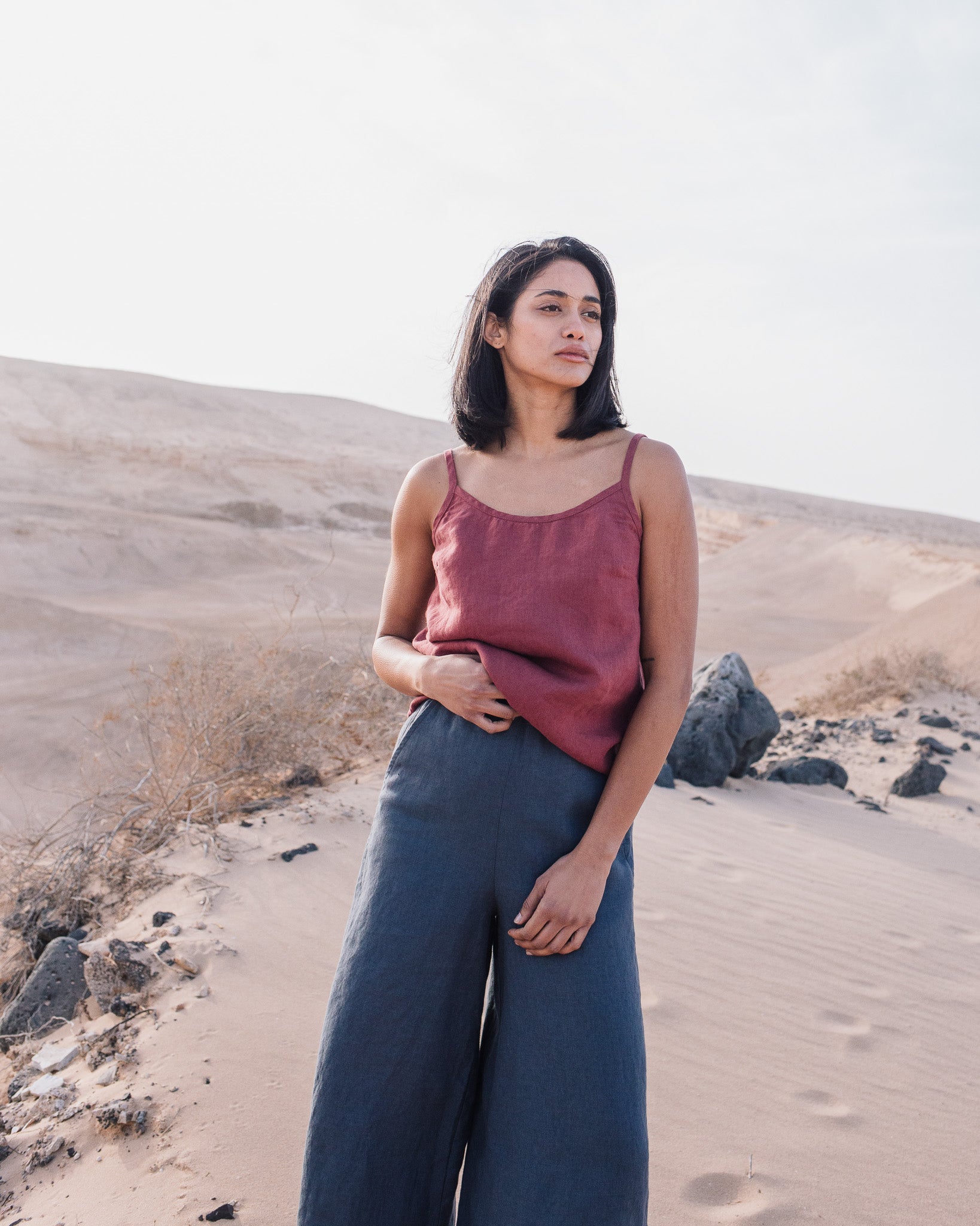 Maxi WELS wide leg linen pants - notperfectlinen