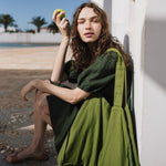 ELYSIAN V-neck linen dress - notperfectlinen