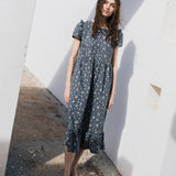 MARQUETTE ruffle linen dress