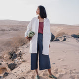 R: Maxi WELS wide leg linen pants (Size: XS; Color: Indigo)