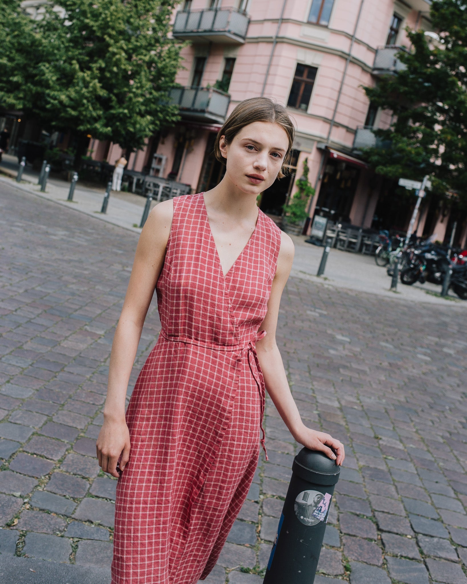 ALTHEA wrap maxi linen dress ALTHEA wrap maxi linen dress