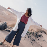 Maxi WELS wide leg linen pants - notperfectlinen