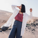 LIVORNO-2 oversized linen collar shirt - notperfectlinen