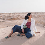 LIVORNO-2 oversized linen collar shirt - notperfectlinen