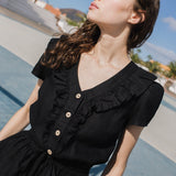 SAVANNAH waisted linen dress - notPERFECTLINEN