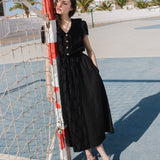 SAVANNAH waisted linen dress - notPERFECTLINEN