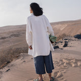 R: Maxi WELS wide leg linen pants (Size: XS; Color: Indigo)