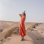 ALTHEA wrap maxi linen dress - notperfectlinen