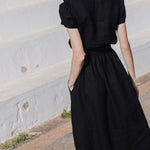 SAVANNAH waisted linen dress - notPERFECTLINEN