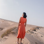 ALTHEA wrap maxi linen dress - notperfectlinen