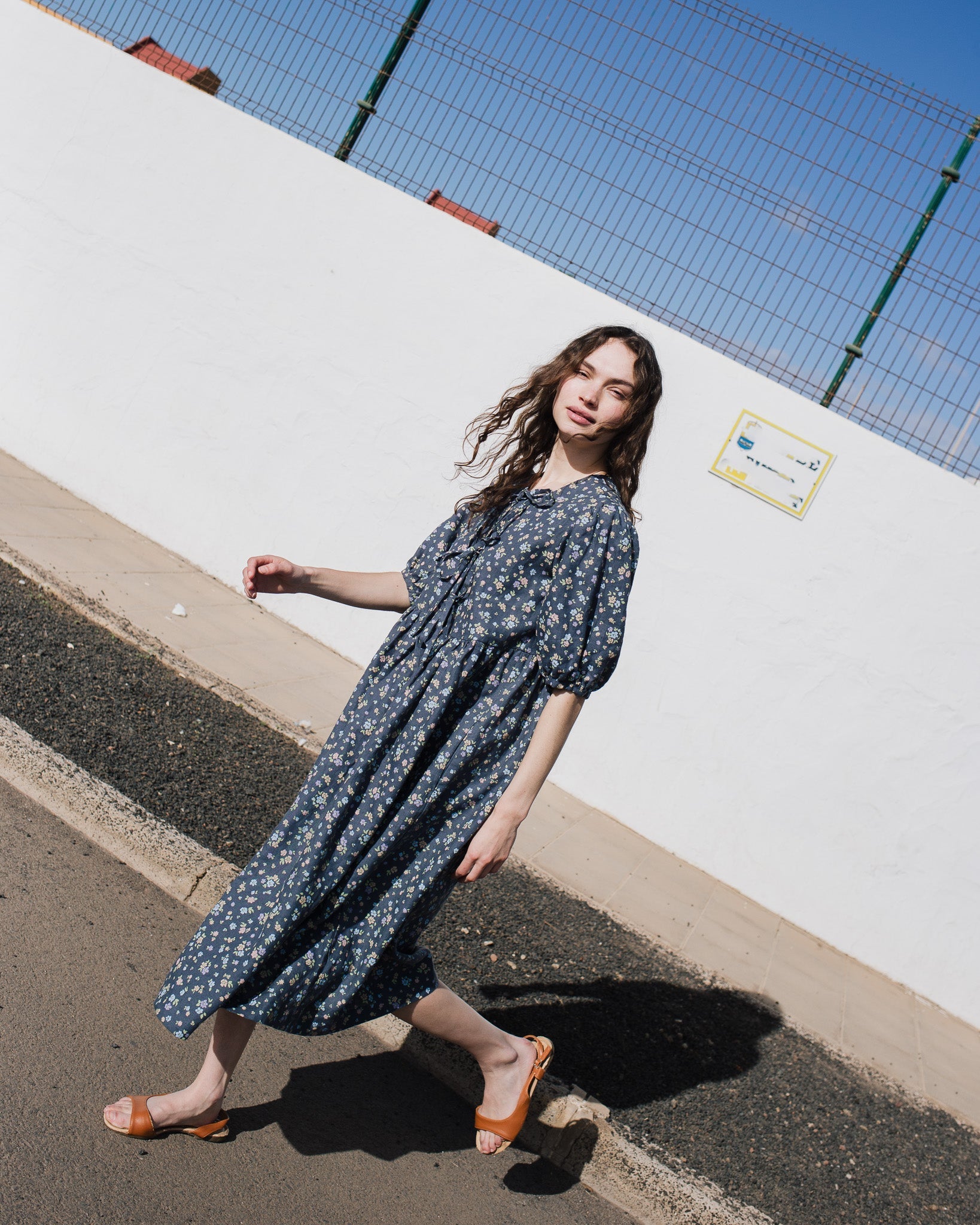 ROSEMARY bow tie linen dress - notPERFECTLINEN