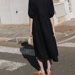 ROSEMARY bow tie linen dress - notPERFECTLINEN