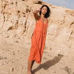 SARAH button down slip linen dress - notPERFECTLINEN