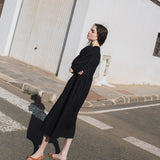 ROSEMARY bow tie linen dress - notPERFECTLINEN