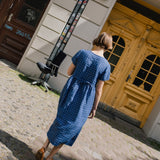 R: BELLEVUE linen dress (Color: Deepest Black; Size: XXL)