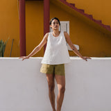 SOLLER linen shorts