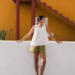 PRAGUE swing linen tank top - notperfectlinen